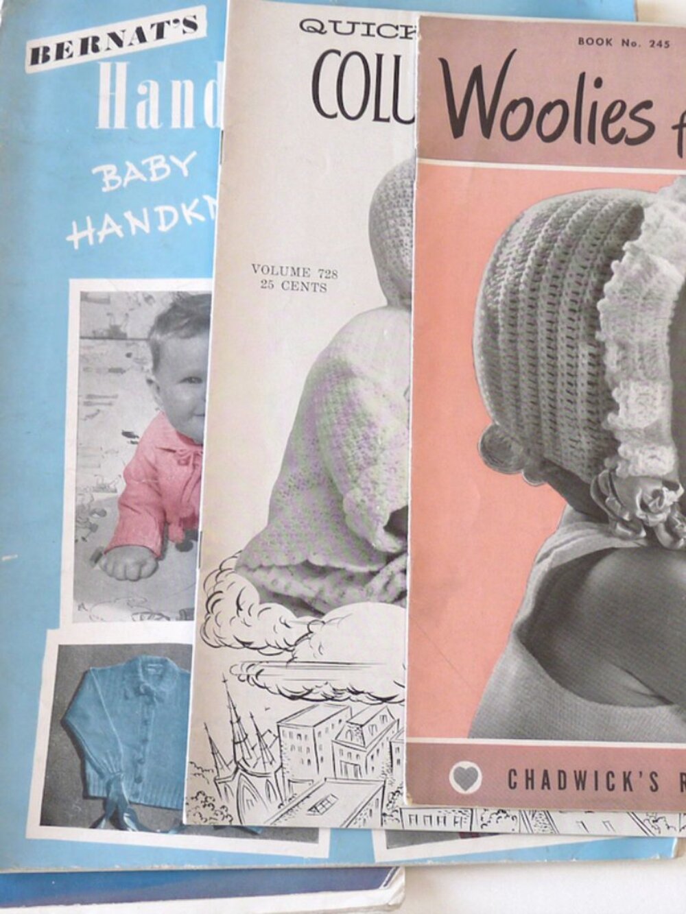 4 baby toddler knitting pattern books 40s 50s layetts fashion boys girls clothes